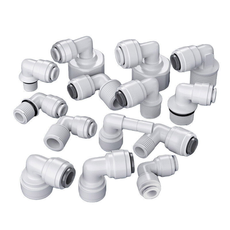90 Degree Elbow RO Water Fitting 15 Types Male Female Thread 1/4 3/8 POM Hose PE Pipe Connector Filter Reverse Osmosis Parts