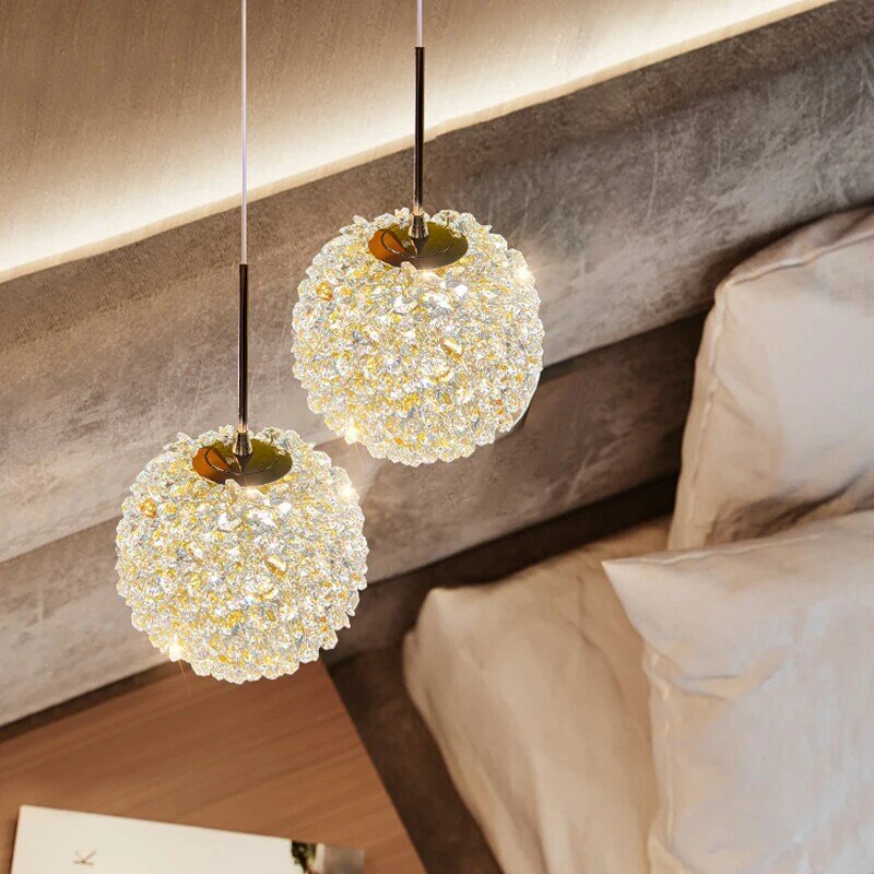 K9 Crystal Bedside Pendant Light Luxury Crystal Wall lamp Led Chandelier Corridor Ceiling Lamp Bar Dining room Bedroom Lamp