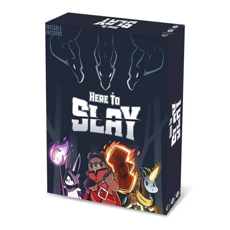 Here to Slay Here to Sleigh Holiday Expansion Pack Strategic role playing card game for kids teens adults 2-6 player