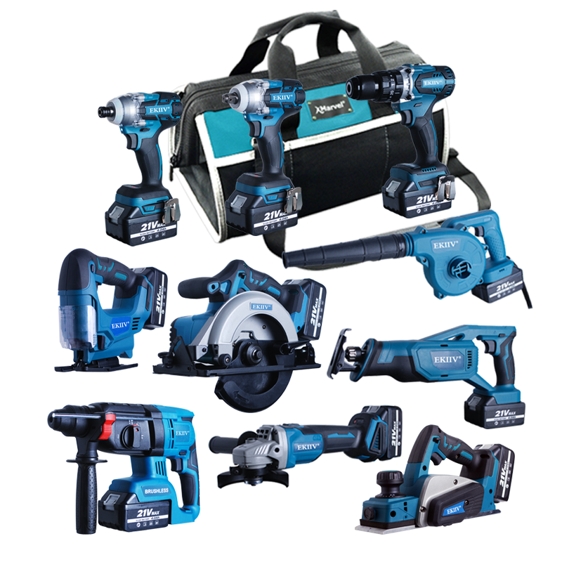 electric tools set 15 in One Brushless combo kits 15-piece 20v lithium ion cordless tools