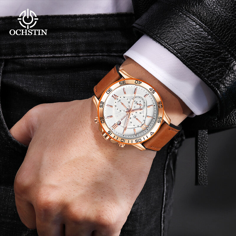 OCHSTIN2024 cross-border hot models pilot series multi-function quartz core trend gorgeous men's quartz watches
