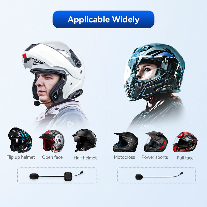 LEXIN-G2 Motorcycle Intercom Headset&Clip Accessories For Full/Half Helmet Intercom Headset Plug