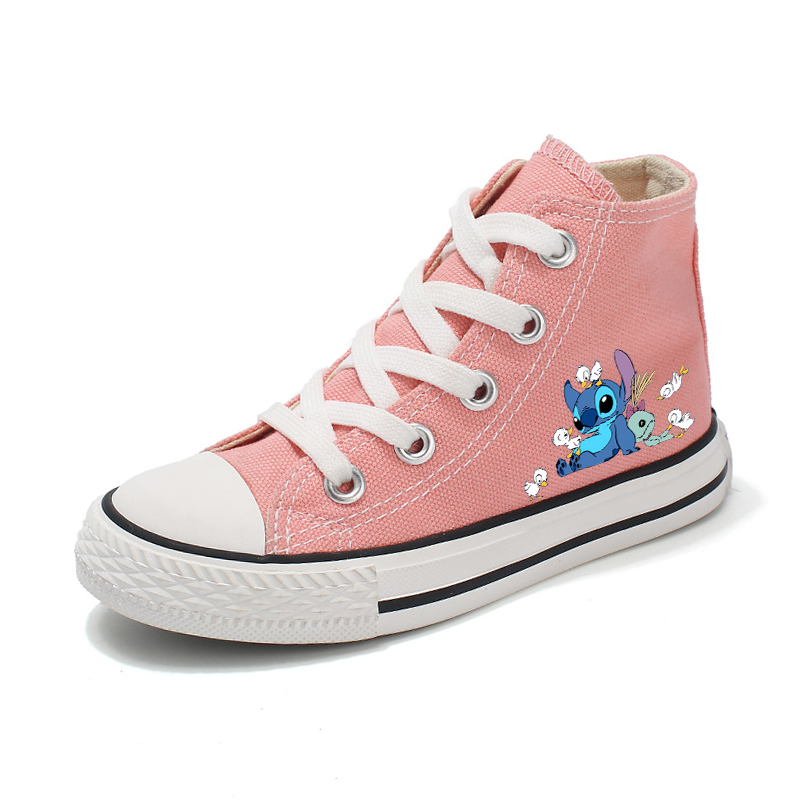Zapatos de lona para niños y niñas, zapatillas deportivas informales de Lilo Stitch con dibujos animados, tenis con estampado de moda, 1053