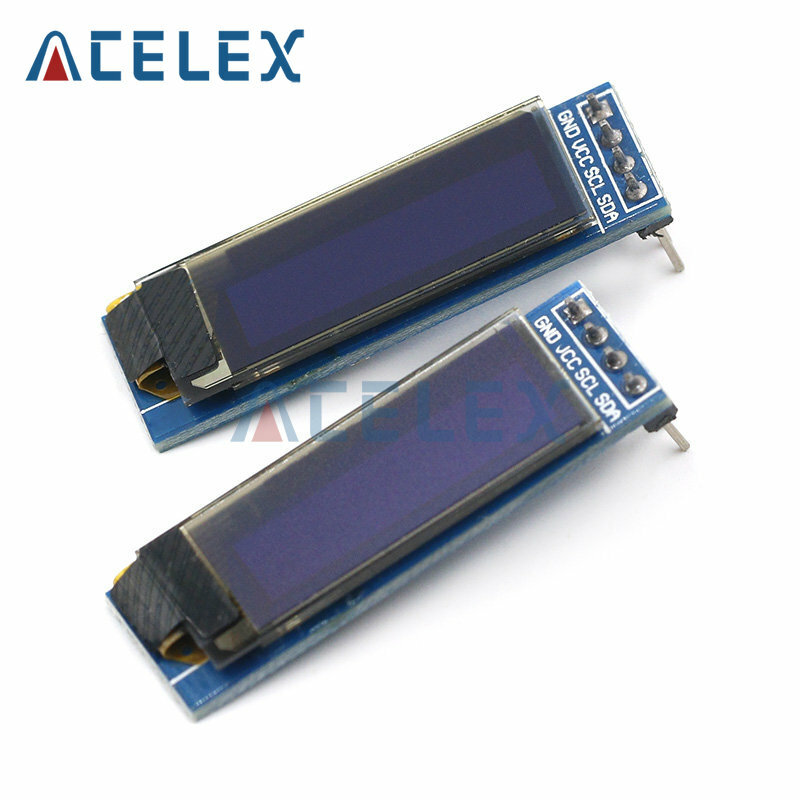 Módulo OLED de 0,91 pulgadas, módulo de pantalla LED de 0,91 pulgadas, Blanco/azul, OLED, 128x32, 0,91 ", IIC