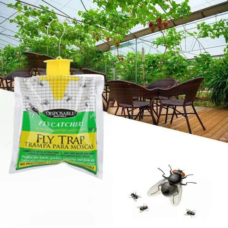 Borsa per prendere le mosche borsa per uccidere le mosche da appendere con esche solubili in acqua all'aperto