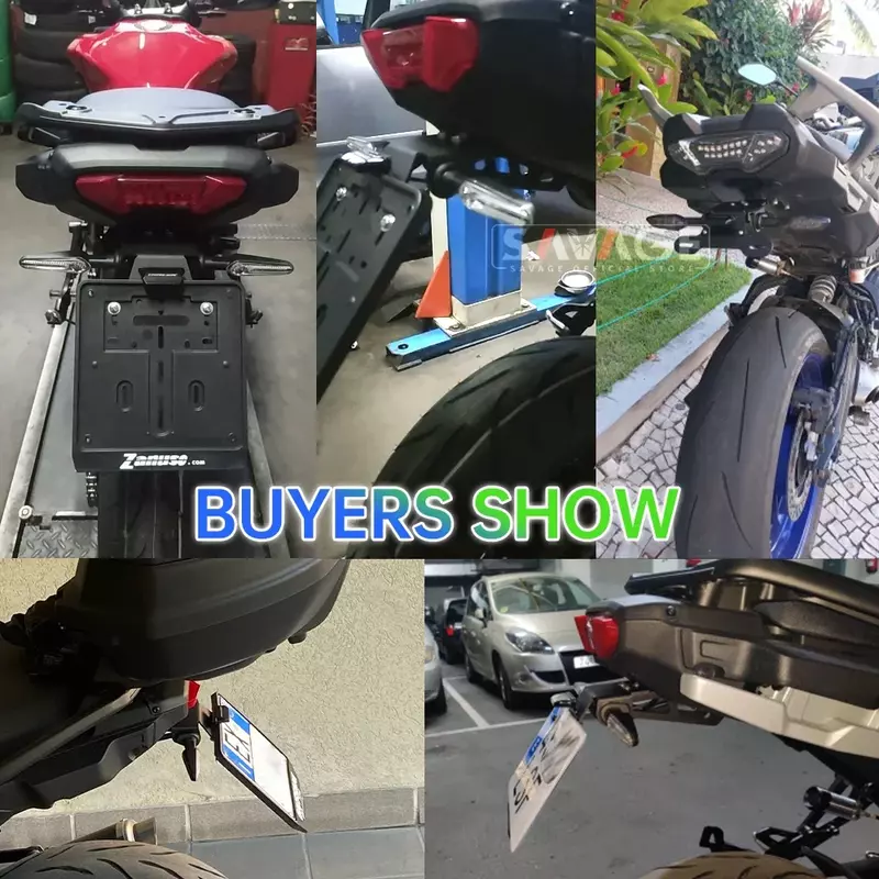 Soporte de matrícula para motocicleta, eliminador de guardabarros trasero, luz LED, para YAMAHA MT09 Tracer 900/9/GT 7GT 700/GT FJ-09 2015-2024