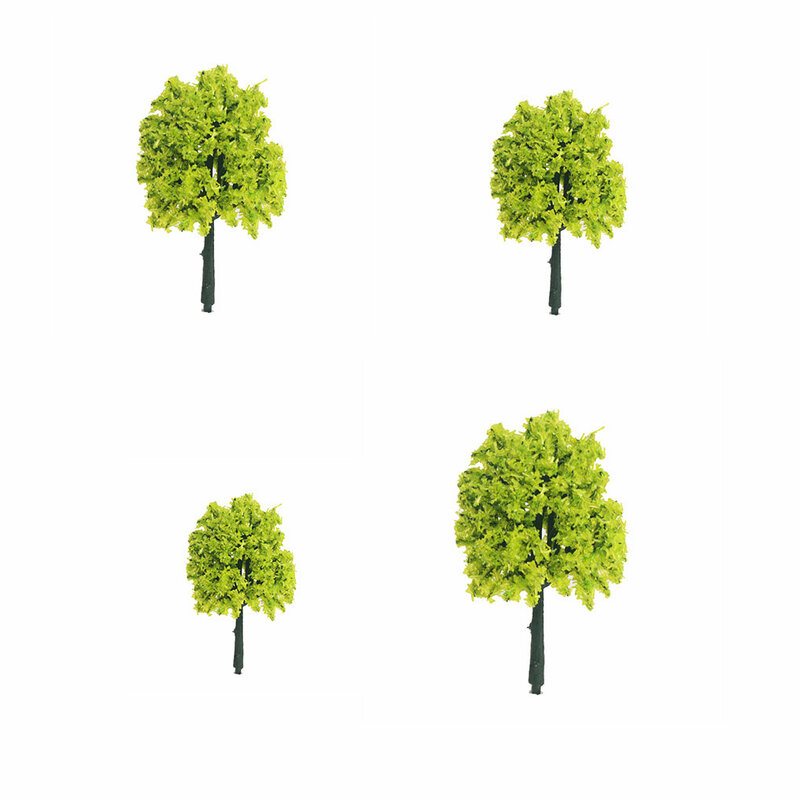 Модель дерева, украшение дома, зеленые листья, железная дорога, пластмассовое растение, фотоаксессуары, фотосессия 3 см