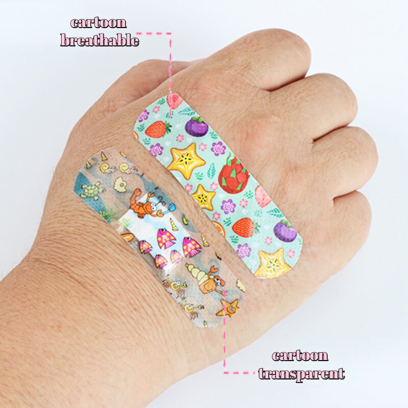 Cartoon Animal Pattern Waterproof Hemostasis Kids Band Aid Stickers Adhesive Bandage Wound Strips Plasters for Children