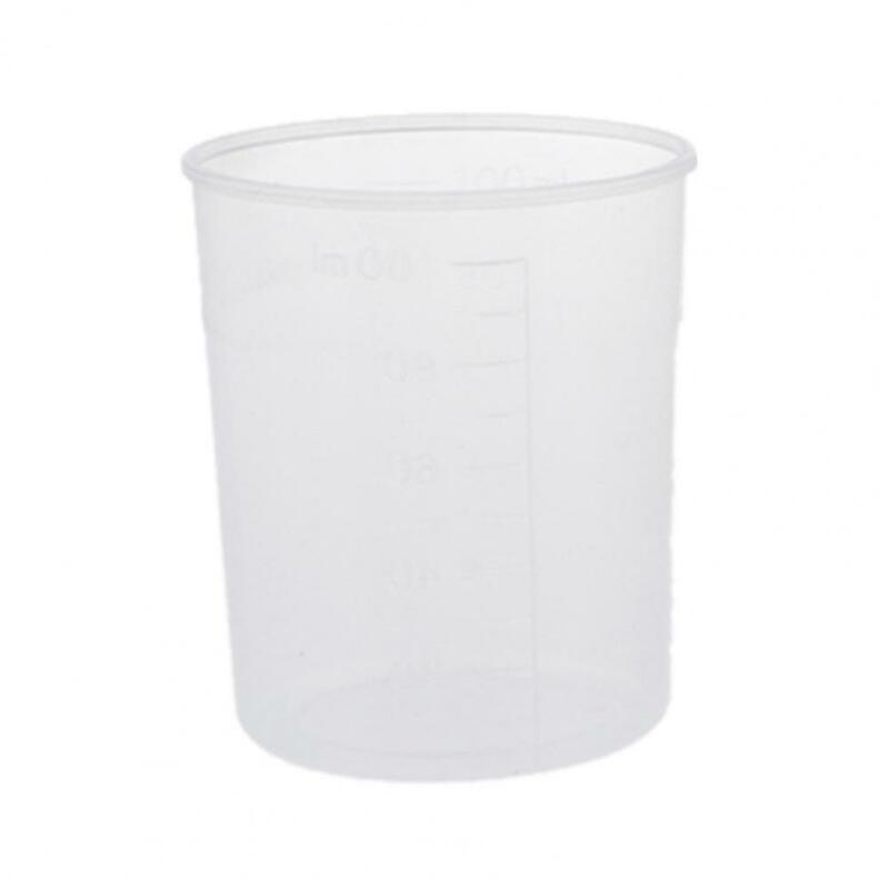Многоразовый пластиковый мерный стакан, 100 мл, лабораторная мерная чашка, мерный стакан, лабораторный мерный стакан