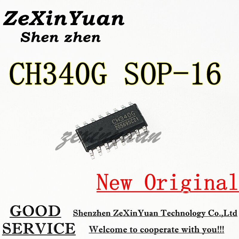 20PCS/50PCS/100PCS  CH340G SOP16 340G SOP-16 CH340 SOP Original IC R3 Board Free USB Cable Serial Chip