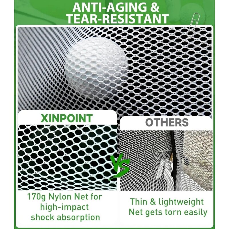 Golf Net: 10 x 7ft Golf Hitting Nets for Backyard Driving, Indoor/Outdoor Golf Chipping/Swing Practice Nets
