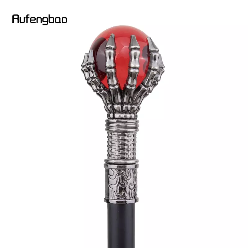 個々の関節式ウォーキングスティック,赤いガラスボール,装飾的なトリミング,杖,ハロウィーンパーティー,ファッション,93cm