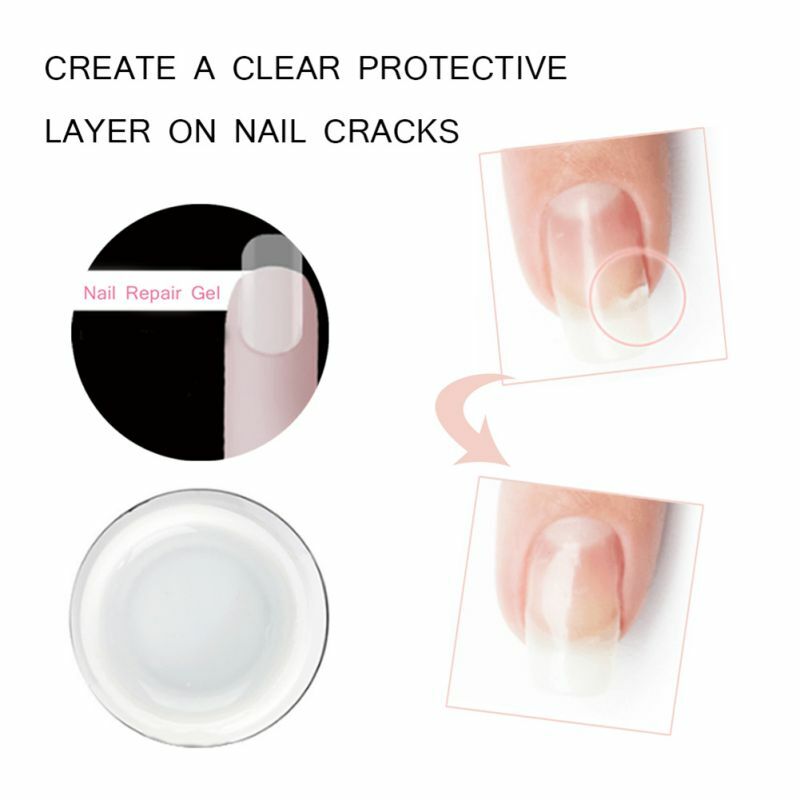 Sdotter 28g Nail Glue Cracked Repair Gel Strengthen Long Lasting Harmless UV Acrylic Broken Tools Maquiagem Safe No Odor Beauty
