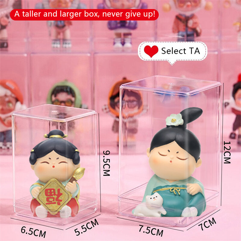 S/L Figure Doll Display Box Small Model Storage Box Dust-Proof Box Protection Case Transparent Showcase Organizer Display Rack