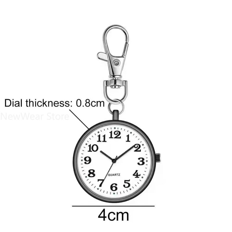 New Arrival Pocket Watches Minimalist Quartz Nurse Watch For Unisex Women Mens Nurse Doctor Key Buckle Pendant Watch Wholesale