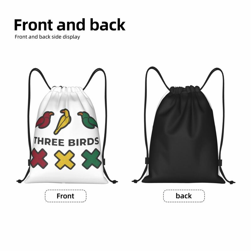 Custom Ajaxs Bobs Marleys Little Birds Drawstring Backpack Bags Men Women Lightweight Gym Sports Sackpack Sacks for Traveling