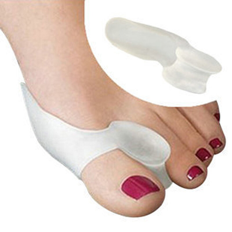 Силиконовый гелевый разделитель большого пальца ноги, разделитель для облегчения вальгусной коррекции стопы, 1 пара
