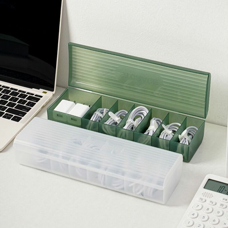 Home Office Supplies Stationery For Home Or Travel USB Cable Container Desktop Storage Box Cable Organizer Cable Storage Box