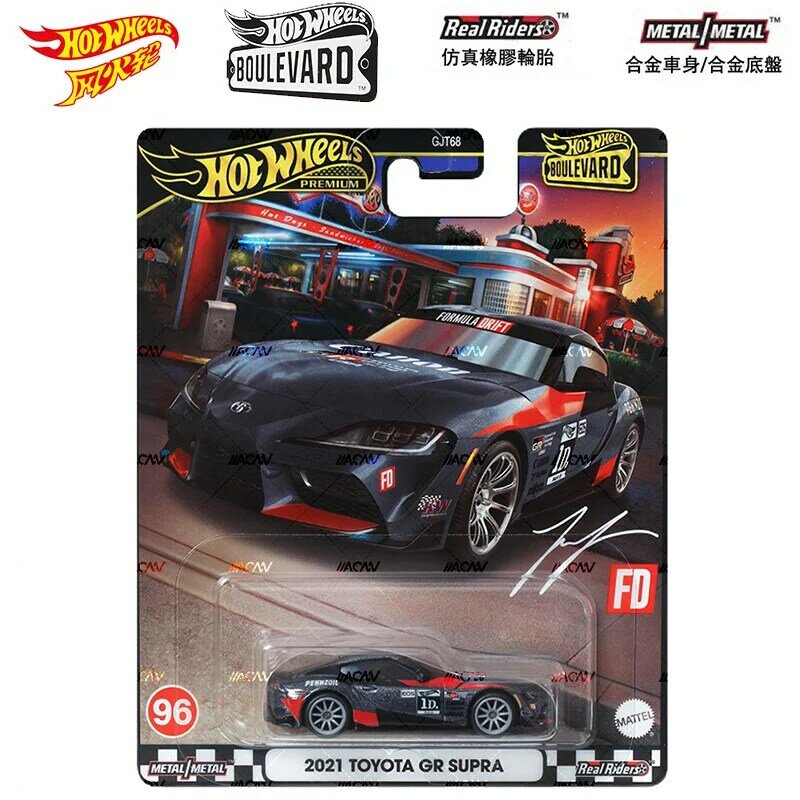 Mattel Hot Wheels Auto Boulevard Premium 20 2021 Toyota 60er Jahre Fiat Lamborghini 1/64 Druckguss Fahrzeug Modell Autos Spielzeug für Jungen Geschenk
