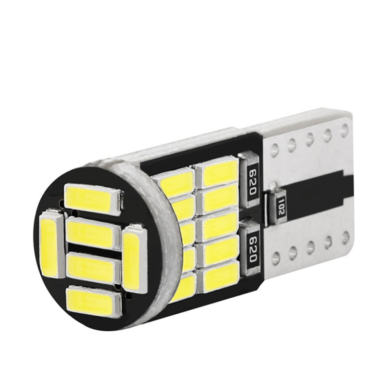 Bombilla LED T10 26SMD, 12V CC, irradiación de 360 °, color blanco, ajuste Universal, bajo consumo de energía
