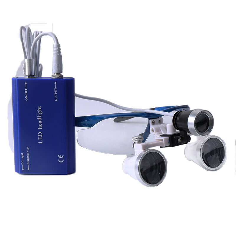 Surgery led Light Dental Loupes Set 3w Dental Headlight 2.5X 3.5X Madnification Magnnifier Glass Surgical Lamp Oral Headlamp