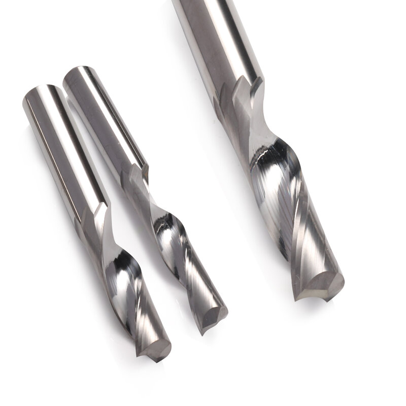 1 Buah Pemotong Frais untuk Aluminium 3.175/4/5/6/8/10Mm Shank Solid Carbide Single Flute Alloy End Mill CNC Alu Milling Tools