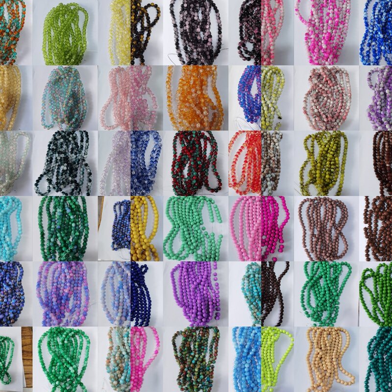 Perles de verre pour bracelet à faire soi-même, 240 pièces, 10mm, 30 sortes de couleurs pourraient choisir