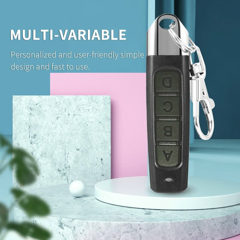 433MHz Copy Remote Control Electric Garage Door Duplicator Fixed Code Learning Code Rolling Code 4-Button Transmitter For Garage
