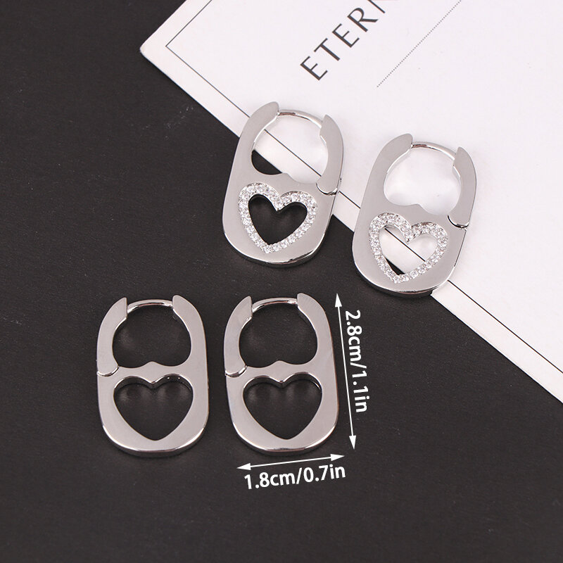 Женское кольцо с полым дизайном, модная Геометрическая застежка для ушей