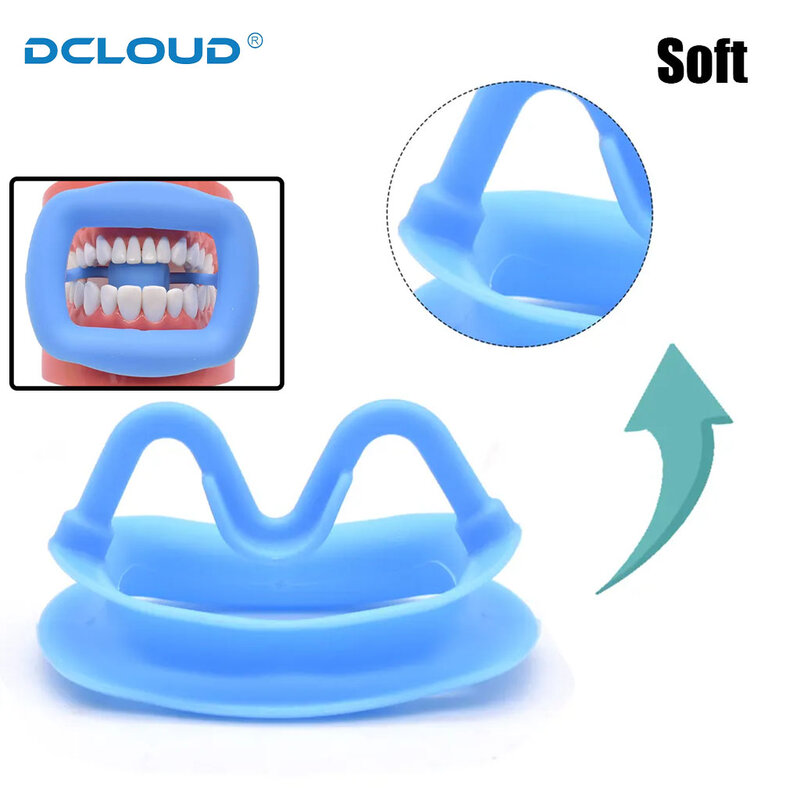 DCLOUD 1Pc morbido Silicone apri bocca dentale ortodontico guancia retrattile intraorale labbro divaricatore strumenti per l'igiene orale di piccole dimensioni