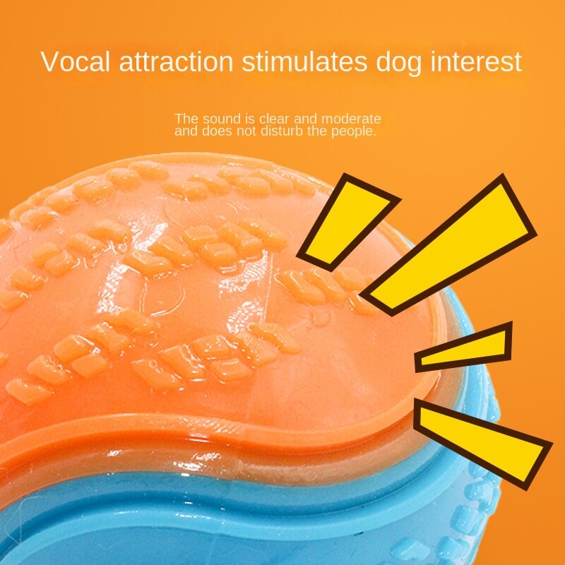 Mainan hewan peliharaan: gigi Gerinda anjing, bola gigit tahan lama, bola latihan bola gigit anjing, mainan suara TPR