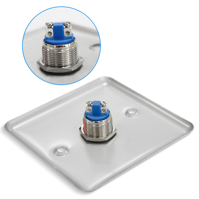 Stainless Steel Door Exit Button Push Switch Door Sensor Opener Release for Access Control-Silver