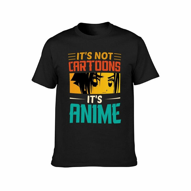 It's Not Cartoons It's Anime Design T-shirt pour les amateurs d'anime et de manga, Cadeau d'urgence, Mignon et drôle