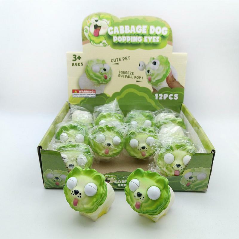 Cartoon Cabbage Dog Toys, brinquedos decorativos macios para adulto, colega, criança, adolescente, relativo