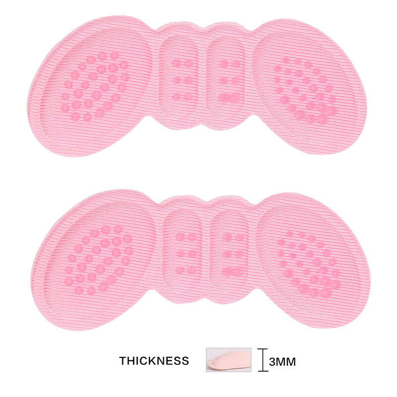 1/4 paia di inserti per tacco alto cuscinetti per regolare le dimensioni solette adesive antiusura adesivo protettivo sollievo dal dolore cuscino per scarpe per la cura dei piedi