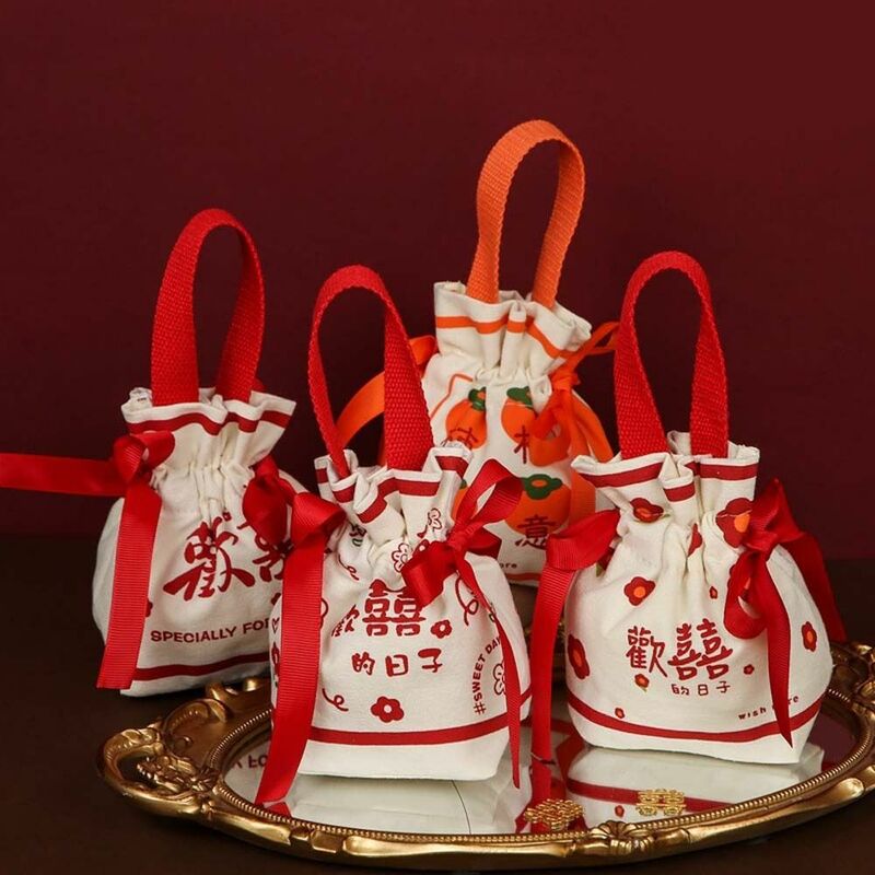 お祝いの巾着,花柄,結婚式のハンドバッグ,大容量のお土産,ジュエリーの梱包,韓国のファッション