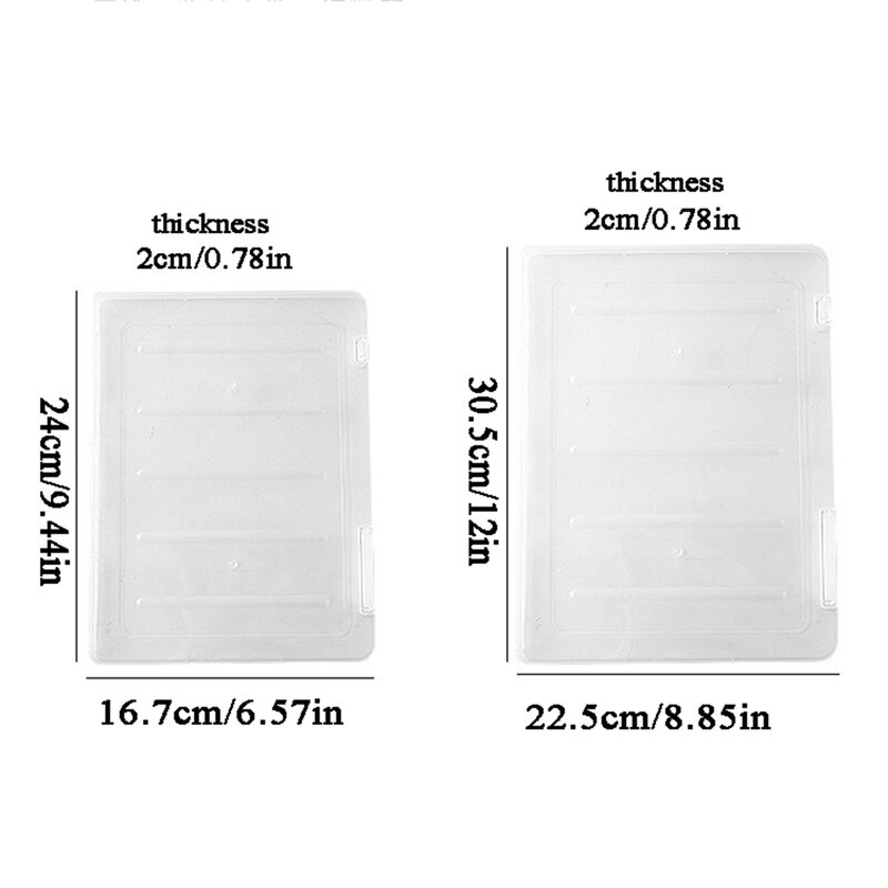 A4 File Storage Box Transparent Portable Folder Document Case Organizer Waterproof and Dustproof Test Paper Classification Boxes