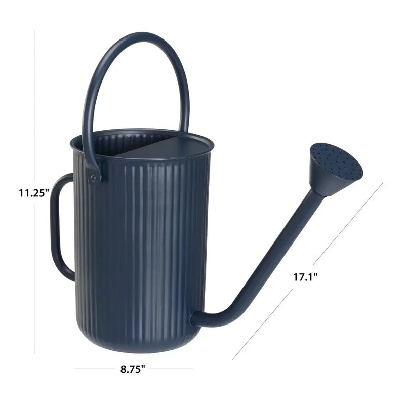 1.2 gal Steel Watering Can, Blue Cove