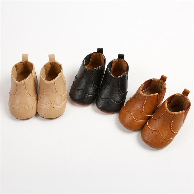 유아용 미끄럼 방지 부츠, 부드러운 밑창, 첫 번째 워커화, 가을 겨울 어린이 신발