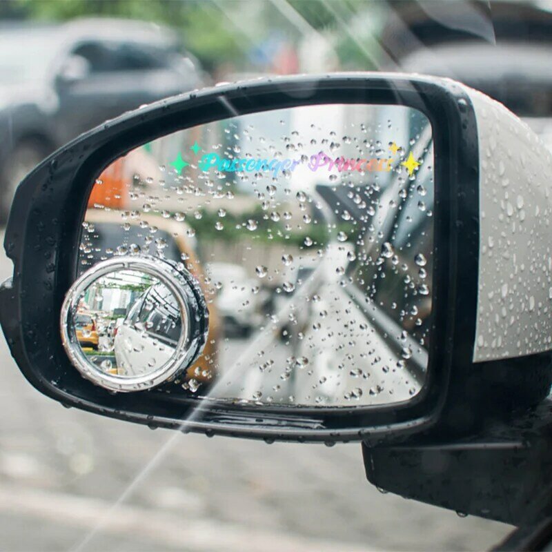 Pegatinas de espejo de coche de estrella de princesa de pasajero, decoración de espejo retrovisor, calcomanía de vinilo para vehículo automático, accesorios interiores