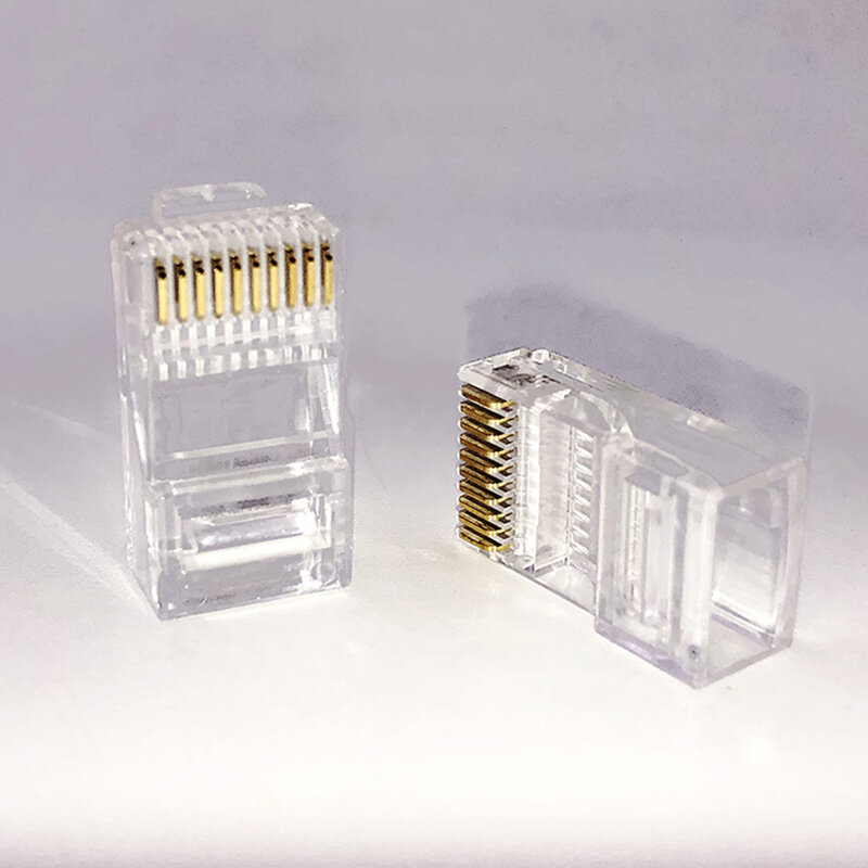 10PCS RJ50 Connector Shielded Shell 10Pin Gold Plated RJ48 10P10C Connector Cable Modular Plug