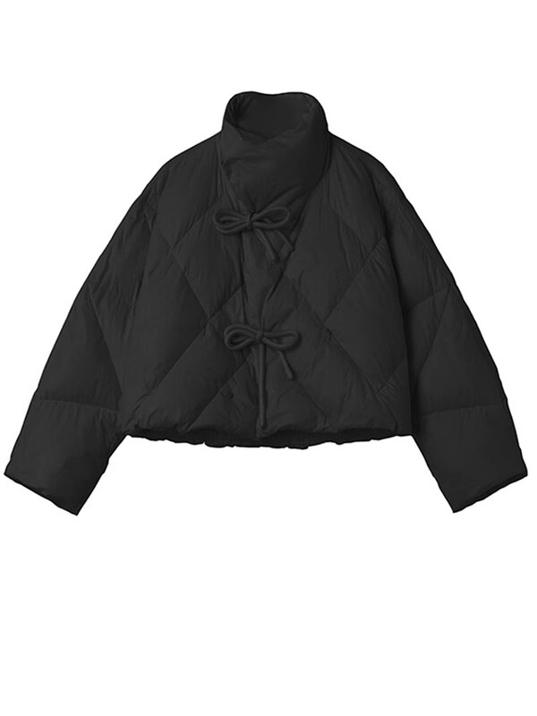 여성용 캐주얼 화이트 다운 코트, 다기능, 아늑한 따뜻한 활, 단색 패딩 재킷, 슬림핏 아우터, 한국 Y2K, 신상 패션
