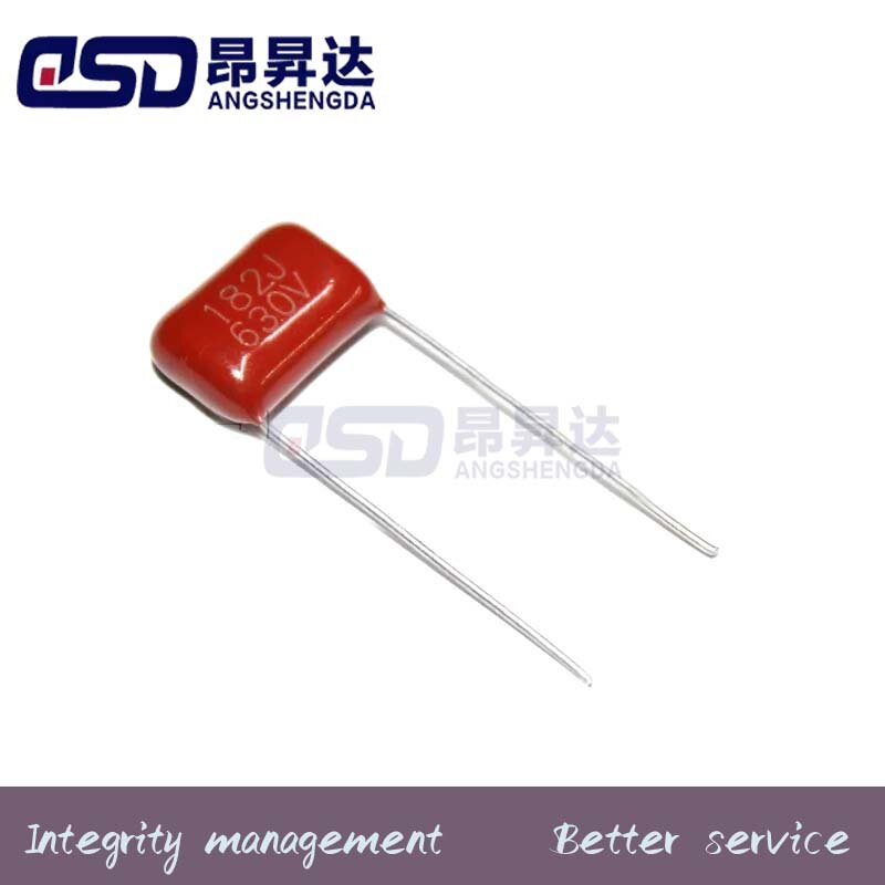 Thin film capacitor 630V182J 630V1.8NF 630V1800PF pin pitch P10
