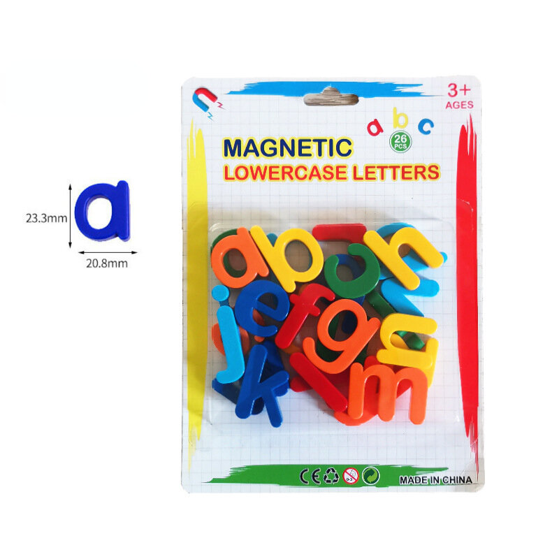 26 pçs magnético aprendizagem alfabeto letras plástico geladeira adesivos crianças crianças aprendizagem ortografia contagem brinquedos educativos