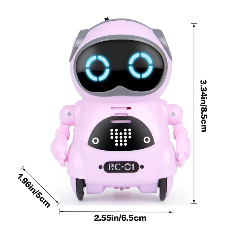 Mini jouet robot intelligent pour enfants, jouet Montessori dos, histoire de chant et de phtaltalTelling, drôle