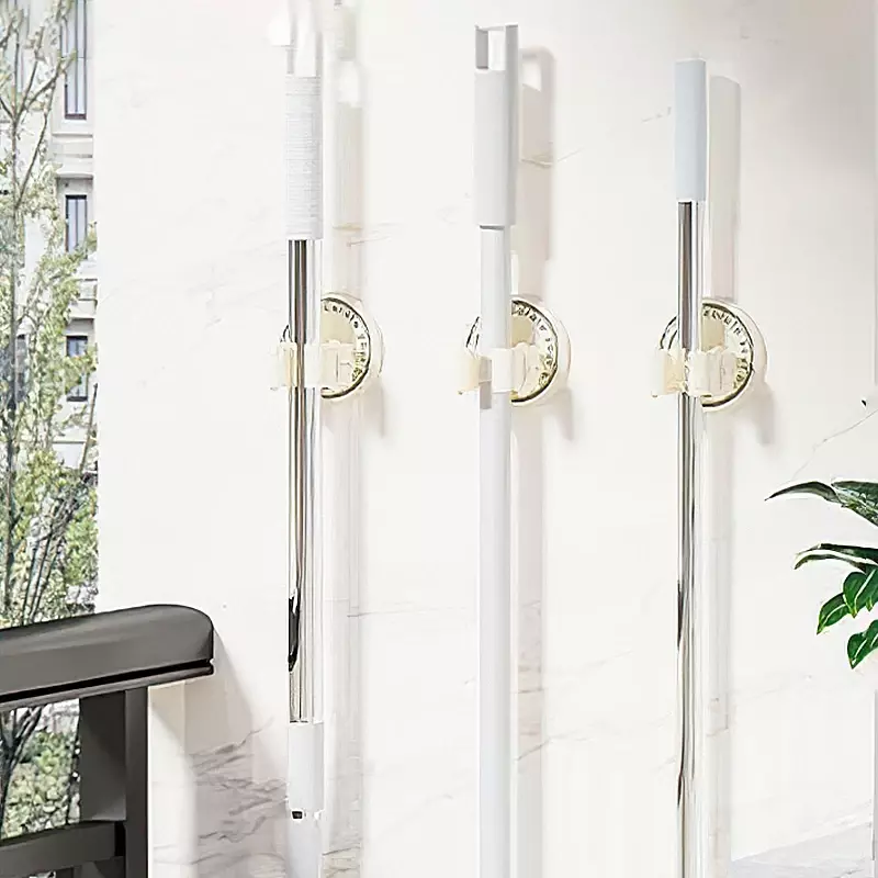 Gancio multiuso a parete porta scopa portaoggetti impermeabile portaoggetti bagno ganci robusti utensili domestici Non perforati