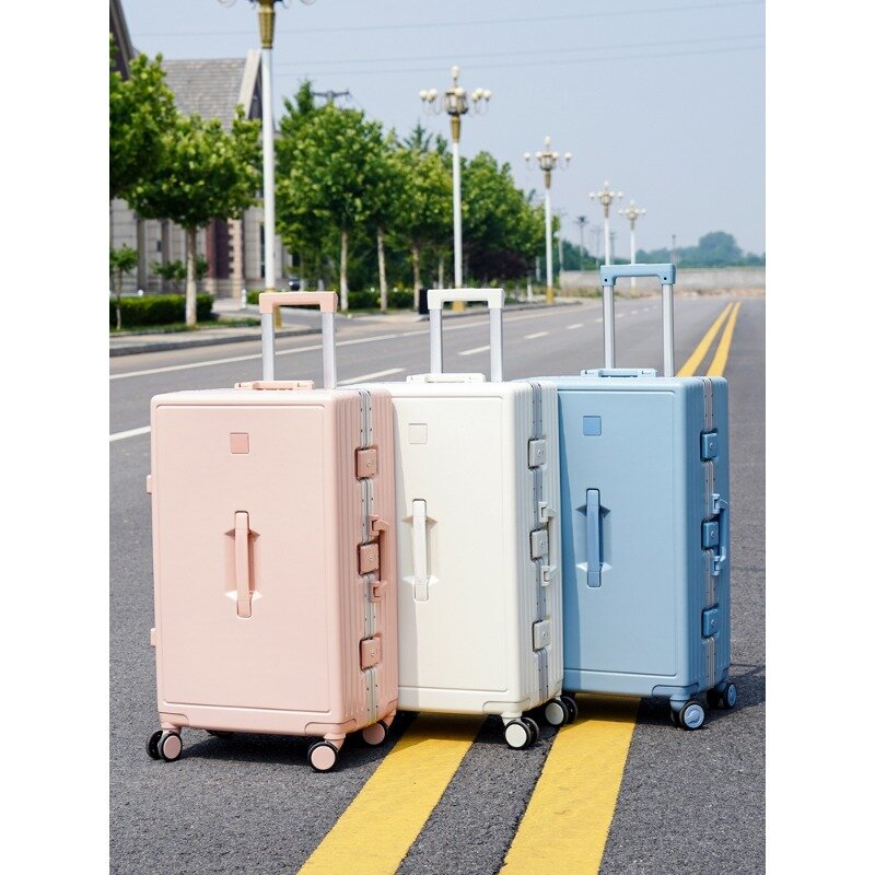 Rolling Luggage Female 20 24 26 28" Strong Thick Durable Trolley Box Male Travel Boarding Password Box Suitcase Soundproof Wheel