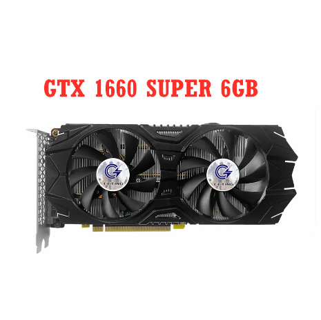 การ์ดจอ192bit สำหรับเล่นเกม GTX 1660 Super 6GB NVIDIA GTX 1660 Super 6GB การ์ดจอ GPU เดสก์ท็อปเกม