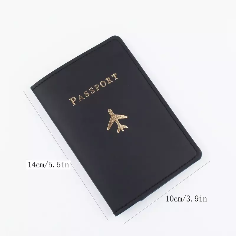 Cartera de cuero para hombre y mujer, tarjetero, accesorios de viaje, monedero para pasaporte, funda para tarjetas de visita