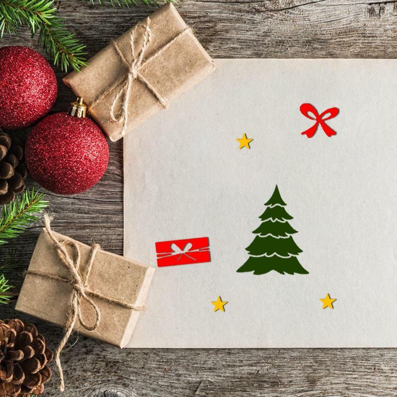 Klare Briefmarken für Handwerk Weihnachts baum karte machen Briefmarken und stirbt Scrap booking Briefmarken Karte machen Briefmarken für Weihnachten